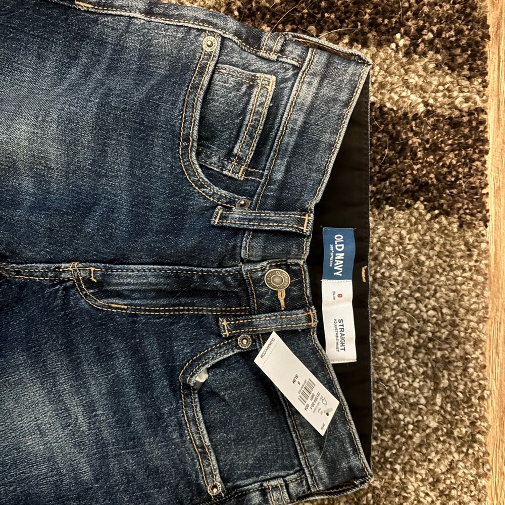Old Navy Blue Vintage Wash Straight Fit Jeans
